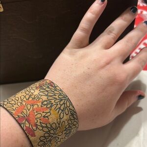 Elegant Floral Cuff Bracelet